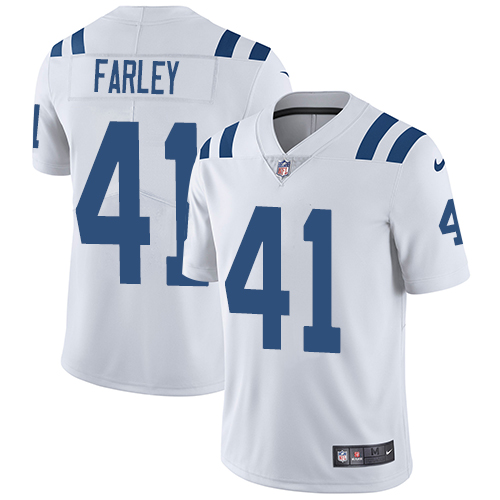 Indianapolis Colts 41 Limited Matthias Farley White Nike NFL Road Men Vapor Untouchable jerseys